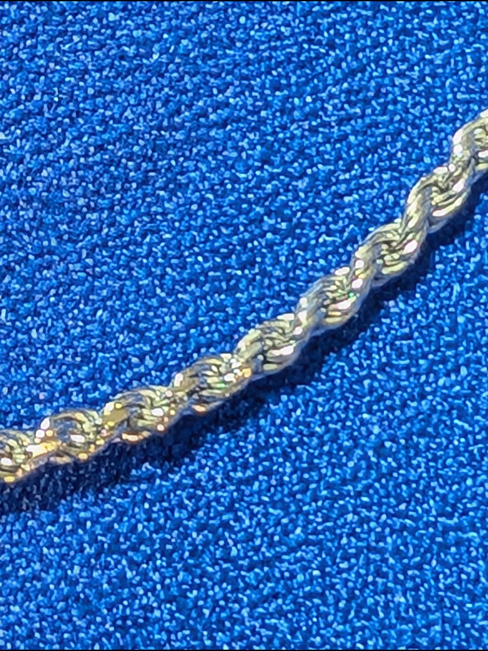 Sterling Silver Rope Chain Necklace - Picture 5 of 7